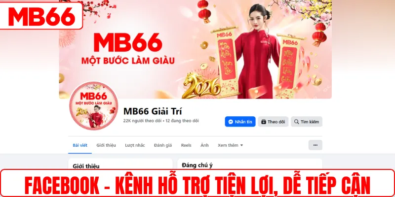 Facebook - Kênh hỗ trợ tiện lợi, dễ tiếp cận